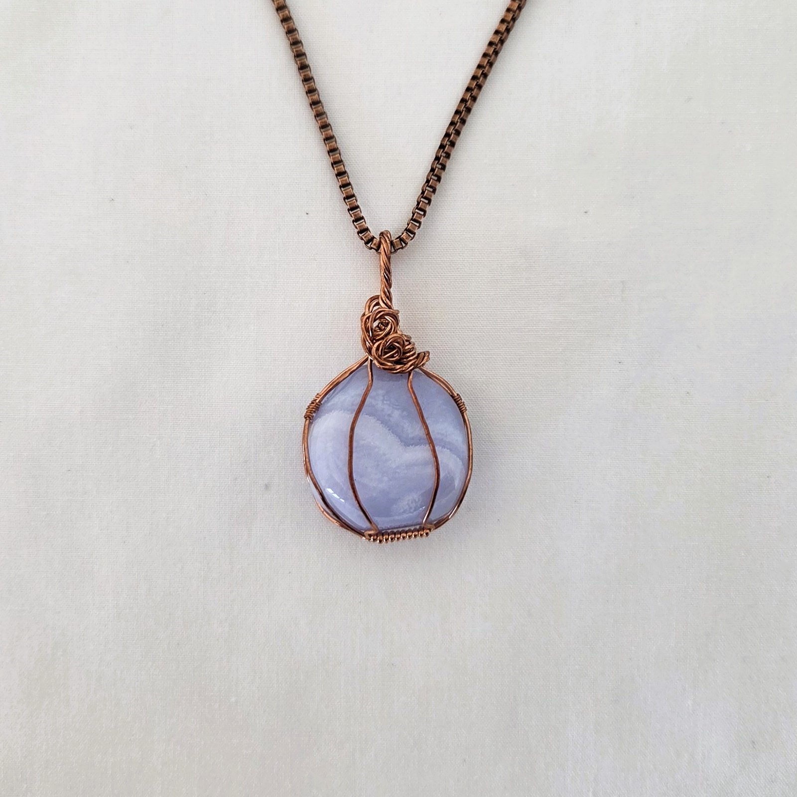Blue Lace IDF Crystal Pendant