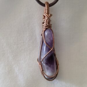 Chevron Amethyst IDF Pendant