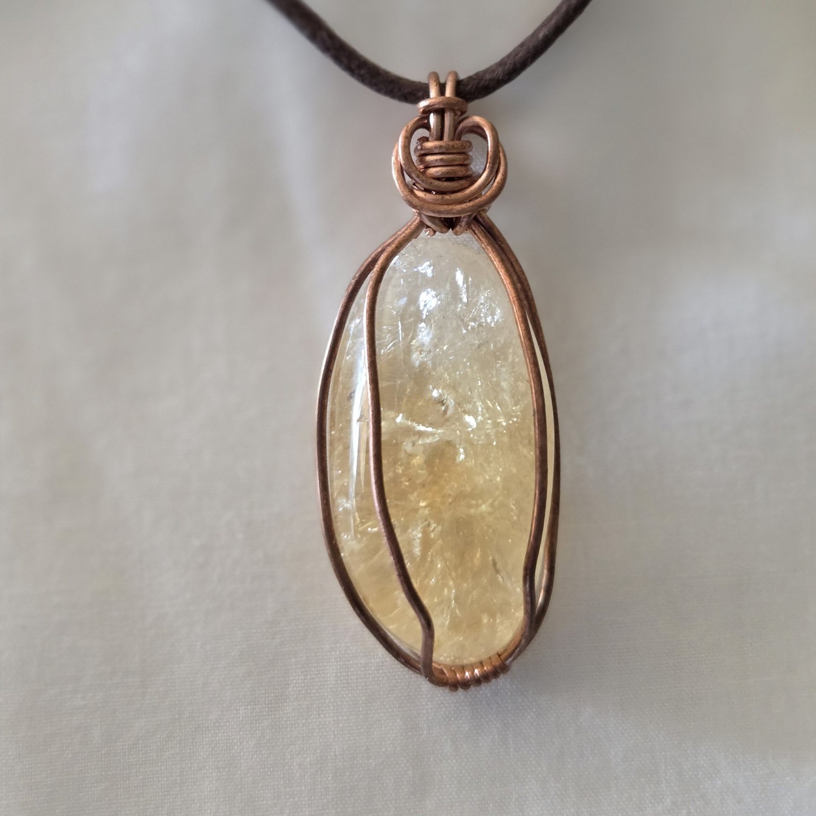 Citrine Crystal IDF Pendant