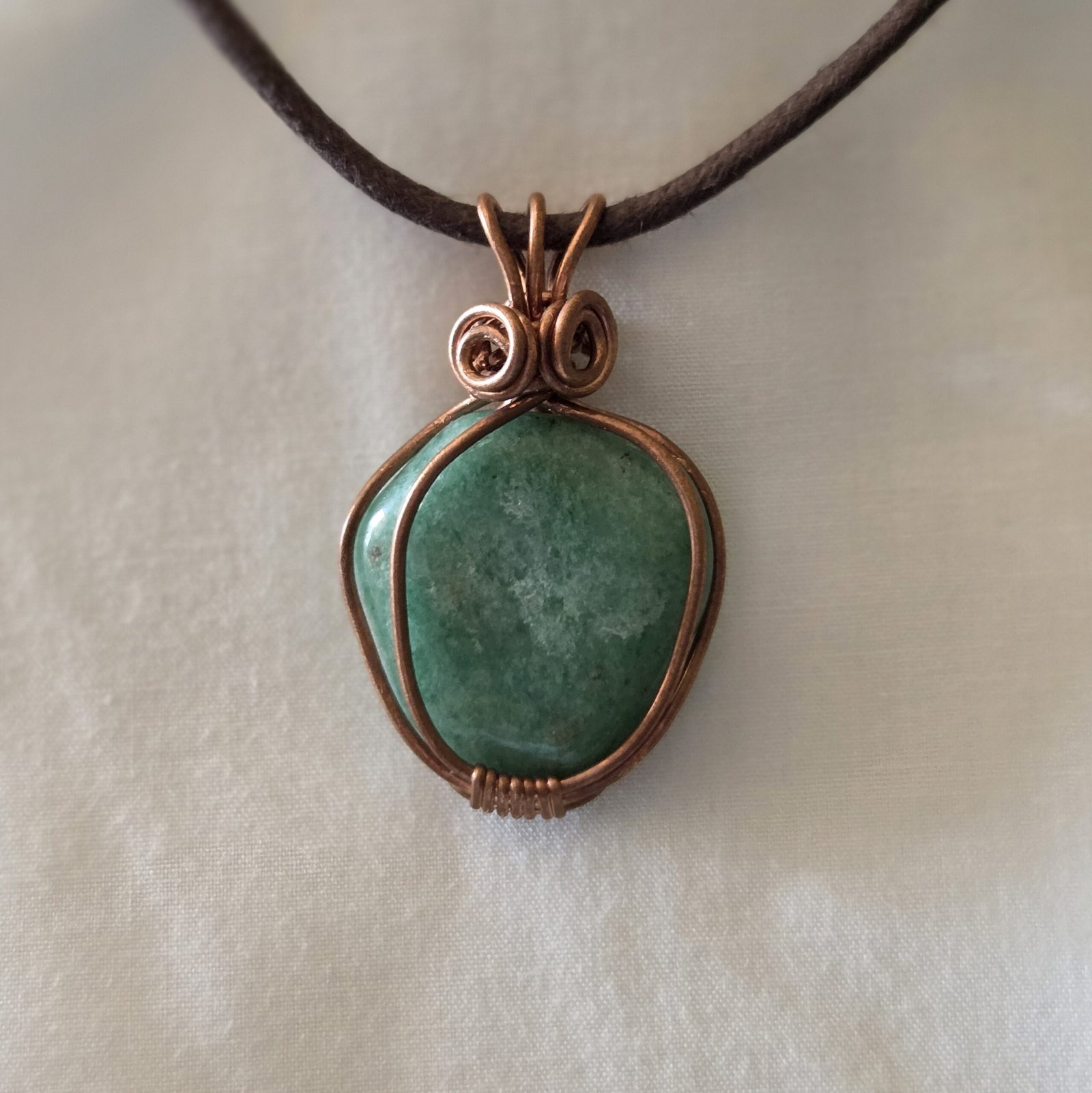 Green Aventurine Crystal IDF Pendant